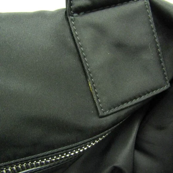 PRADA Black Leather Shoulder Bag